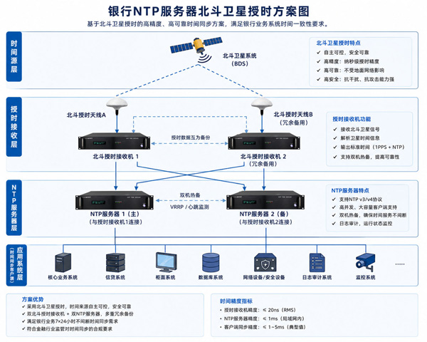 銀行北斗授時(shí)方案圖 銀行北斗授時(shí)方案圖